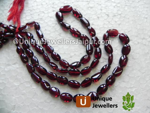 Garnet Plain Nugget Beads